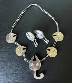 Silver-colored Steel Necklace Composed Of Three Different – GAFFORELLI SRL