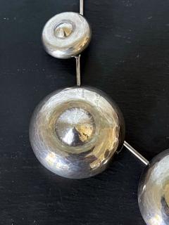 Graziella Laffi Vintage Sculptural Silver Necklace by Graziella Laffi - 2292675