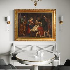 Great 17th century French painting Adoration of the Shepherds - 4018590