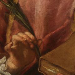 Great 17th century Italian oval painting Saint Lawrence - 4334518