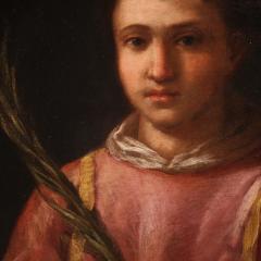 Great 17th century Italian oval painting Saint Lawrence - 4334524
