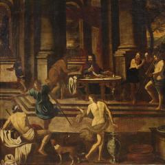 Great 17th century Italian painting Herods Banquet - 4156823