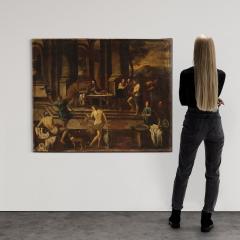 Great 17th century Italian painting Herods Banquet - 4156825