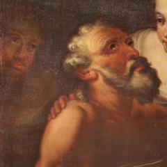 Great 17th century Italian painting Lot and his Daughters - 4249886