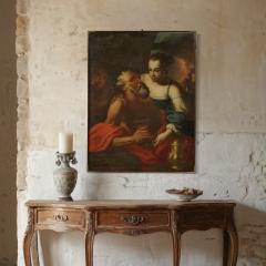 Great 17th century Italian painting Lot and his Daughters - 4249888