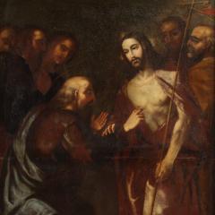 Great 17th century Italian painting The Incredulity of Saint Thomas - 4160916
