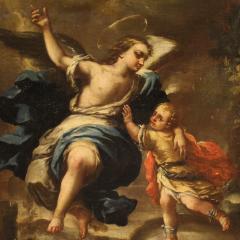 Great 17th century Italian painting Tobias and the Angel - 4220691