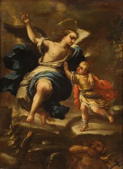 Great 17th century Italian painting Tobias and the Angel - 4225827