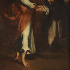 Great 17th century religious painting Christ Appearing to Saint Catherine - 4341694