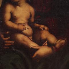 Great 17th century religious painting Madonna with Child and Cherubs - 4259450