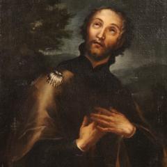 Great 17th century religious painting Saint Roch - 4312193
