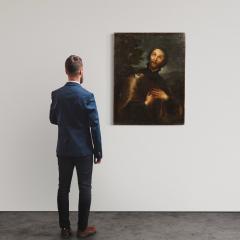 Great 17th century religious painting Saint Roch - 4312195