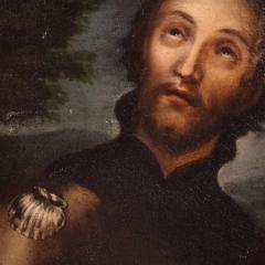 Great 17th century religious painting Saint Roch - 4312197