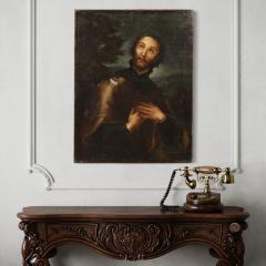 Great 17th century religious painting Saint Roch - 4312200