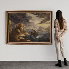 Great 17th century stormy sea marine painting - 4149309