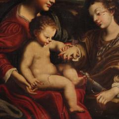 Great 18th century Italian painting Mystical Marriage of Saint Catherine - 4103919