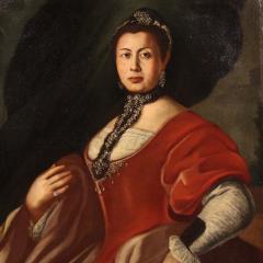 Great 18th century Italian painting Portrait of a Lady - 4227652