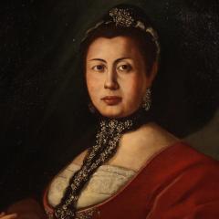 Great 18th century Italian painting Portrait of a Lady - 4227654