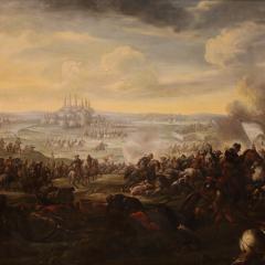 Great 18th century Italian painting battle between Christians and Ottomans - 4332916