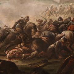 Great 18th century Italian painting battle between Christians and Ottomans - 4332921