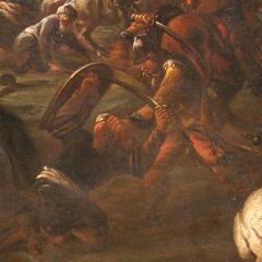 Great 18th century Italian painting battle between Christians and Ottomans - 4332923