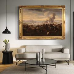 Great 18th century Italian painting battle between Christians and Ottomans - 4332926
