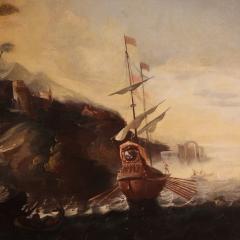 Great 18th century Italian seascape painting - 4177603
