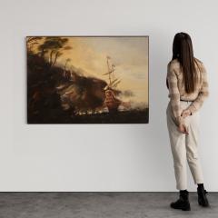 Great 18th century Italian seascape painting - 4177607