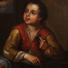 Great 18th century genre scene painting - 3898387