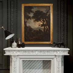 Great 18th century landscape painting with figures - 4129313