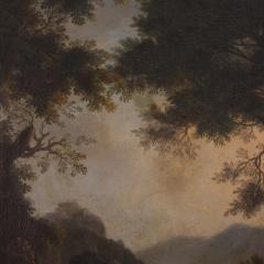 Great 18th century landscape painting with figures - 4129315