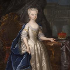 Great 18th century painting portrait of a young princess - 4259258