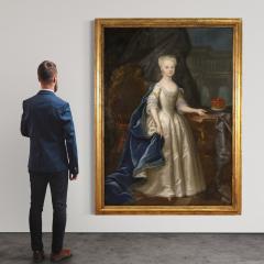 Great 18th century painting portrait of a young princess - 4259263
