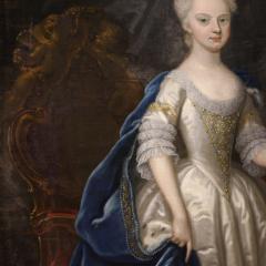 Great 18th century painting portrait of a young princess - 4259264