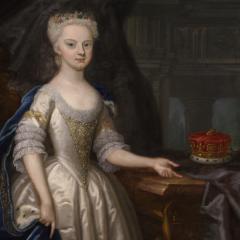 Great 18th century painting portrait of a young princess - 4259267
