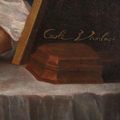 Great 18th century painting signed Charles Andr Van Loo The Painters Studio - 4191199