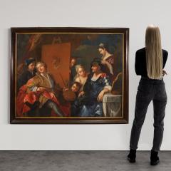Great 18th century painting signed Charles Andr Van Loo The Painters Studio - 4191200