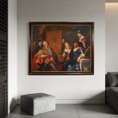 Great 18th century painting signed Charles Andr Van Loo The Painters Studio - 4191201