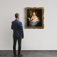 Great 18th century religious painting Madonna with Child - 4240238