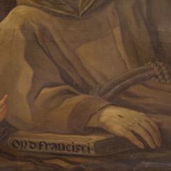 Great 18th century religious painting Saint Francis of Assisi - 4362513