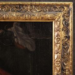 Great 19th century French painting interior scene with pet dogs - 4238606