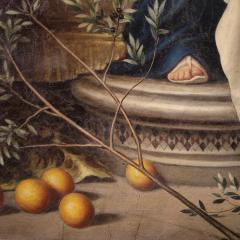 Great 19th century Italian painting Our Lady of the Olive Tree - 4320192