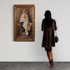 Great 19th century Italian painting Our Lady of the Olive Tree - 4320194