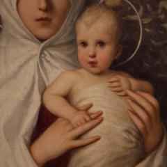 Great 19th century Italian painting Our Lady of the Olive Tree - 4320197