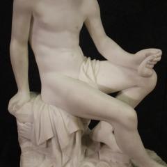 Great 19th century marble sculpture depicting Mercury - 3895277