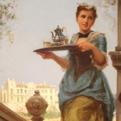 Great 19th century painting signed Prospero Piatti - 4252351