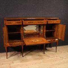 Great 20th century inlaid wood bar cabinet - 3929101