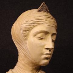 Great 20th century terracotta sculpture Beatrice Portinari - 4242520
