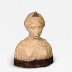 Great 20th century terracotta sculpture Beatrice Portinari - 4243556