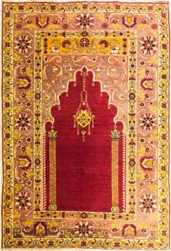 Great Antique Anatolian Oushak Prayer Rug - 4362194